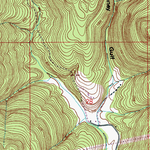 Topographic Map of Tone Cemetery, AL