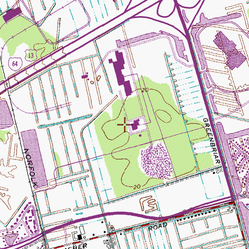 Topographic Map of Pinetta, VA