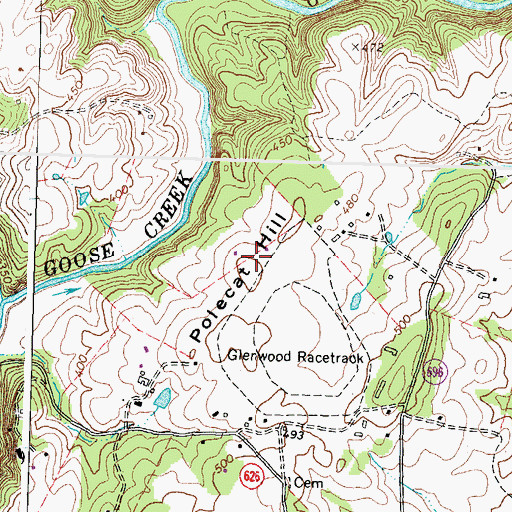 Topographic Map of Polecat Hill, VA