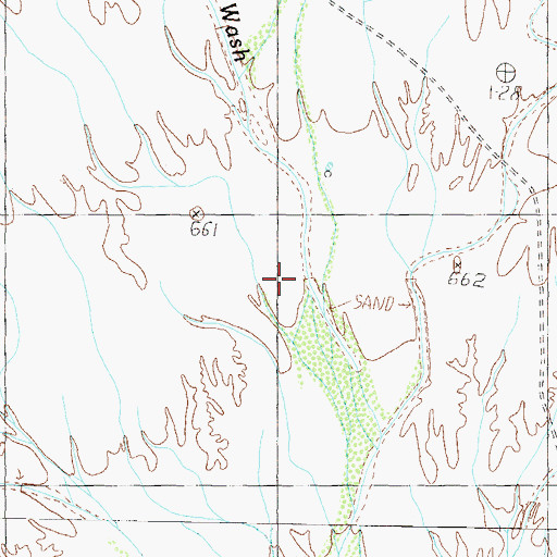 Topographic Map of Quail Spring Wash, AZ