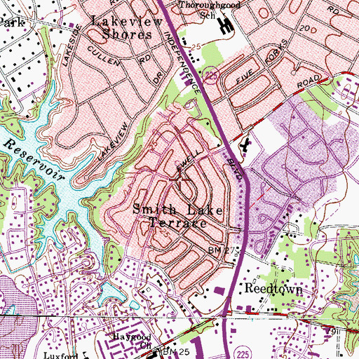 Topographic Map of Smith Lake Terrace, VA