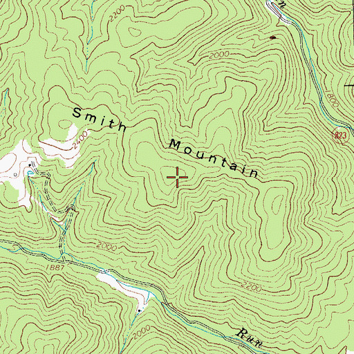Topographic Map of Smith Mountain, VA