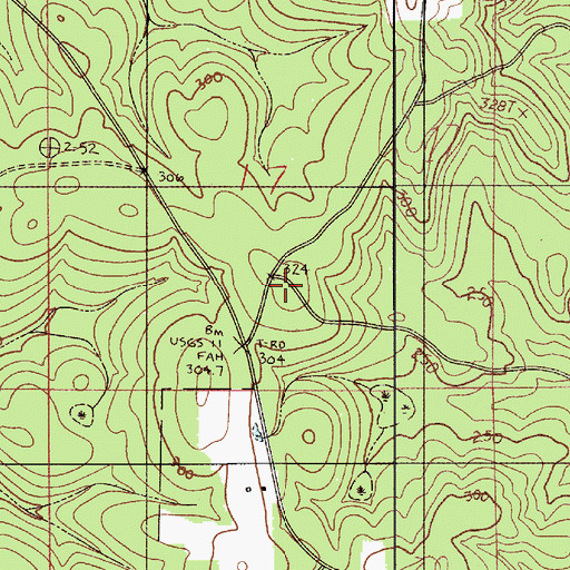 Topographic Map of Davison Cemetery, AL