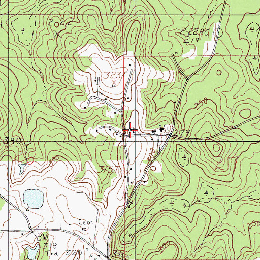 Topographic Map of Holy Temple Church, AL