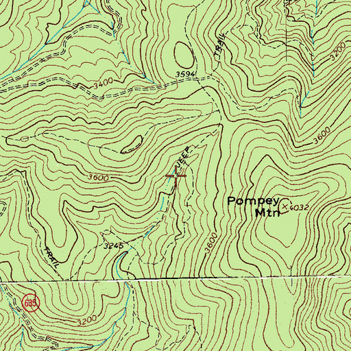 Topographic Map of Mount Pleasant Special Management Area, VA