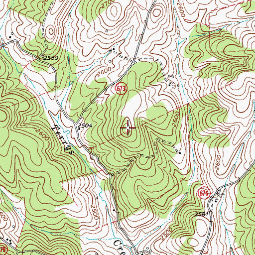 Topographic Map of Epperly Knob, VA