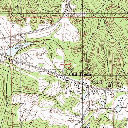 Topographic Map of New Jerusalem Church, AL