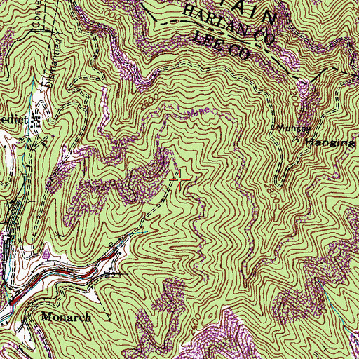 Topographic Map of Imperial (historical), VA