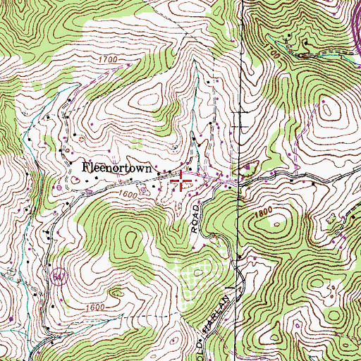 Topographic Map of Lee County, VA