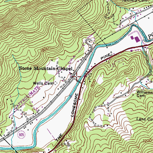 Topographic Map of Cadet School (historical), VA