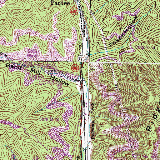 Topographic Map of Clark (historical), VA