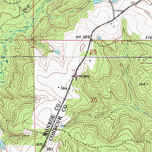 Topographic Map of Sampey African Methodist Episcopal Church, AL