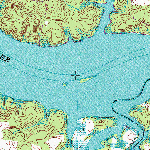 Topographic Map of Bagbys Ferry (historical), VA