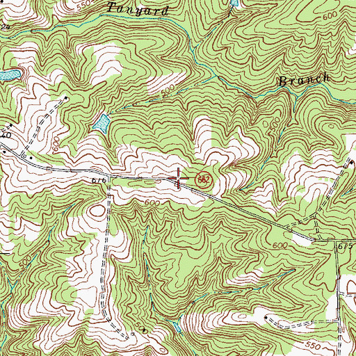Topographic Map of Birch School (historical), VA