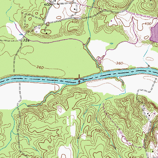 Topographic Map of Coles Ferry (historical), VA