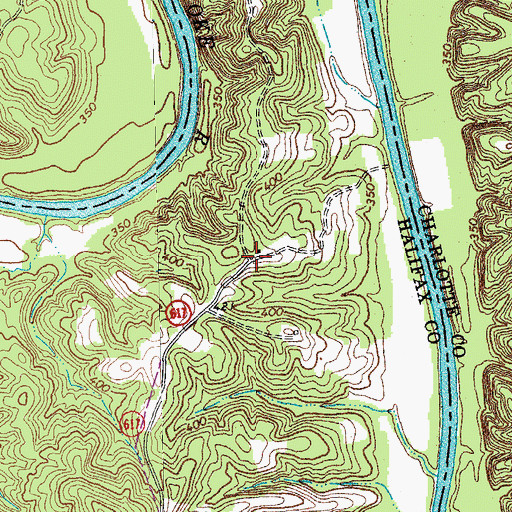 Topographic Map of Cove, VA