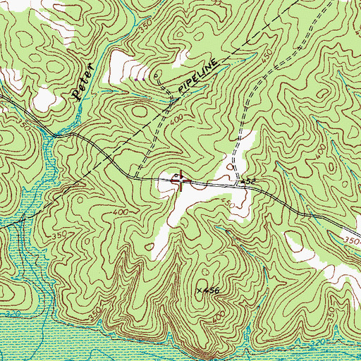 Topographic Map of Forkland Mission Church (historical), VA