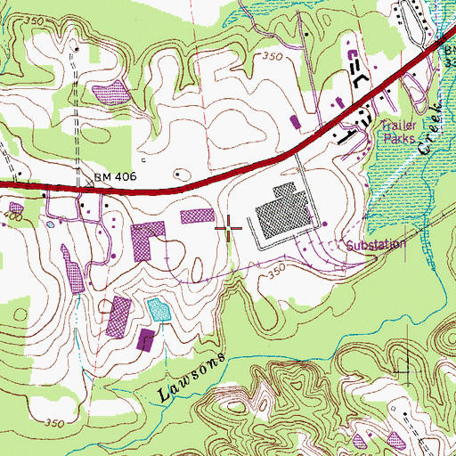 Topographic Map of Halifax County-South Boston Industrial Park, VA
