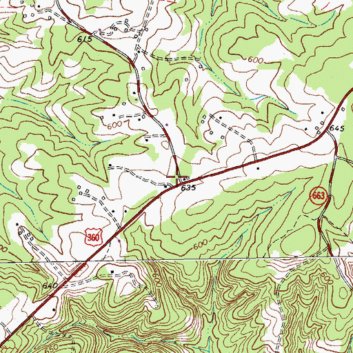 Topographic Map of Ingram School (historical), VA