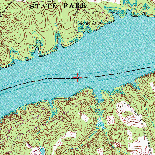 Topographic Map of Marble Yard Shoals (historical), VA