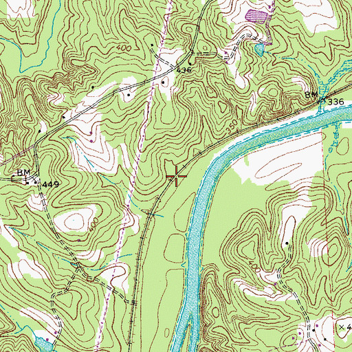 Topographic Map of Marsailles (historical), VA