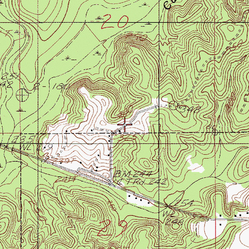 Topographic Map of Westside Church, AL