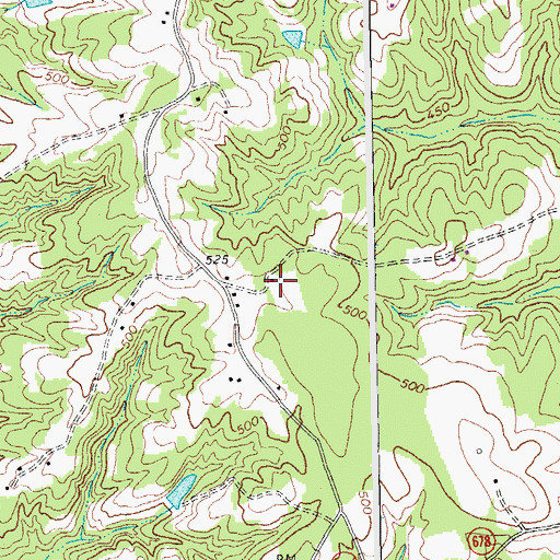 Topographic Map of Mount Zion School (historical), VA