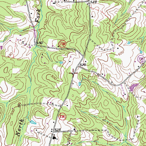 Topographic Map of Wall Mine School (historical), VA