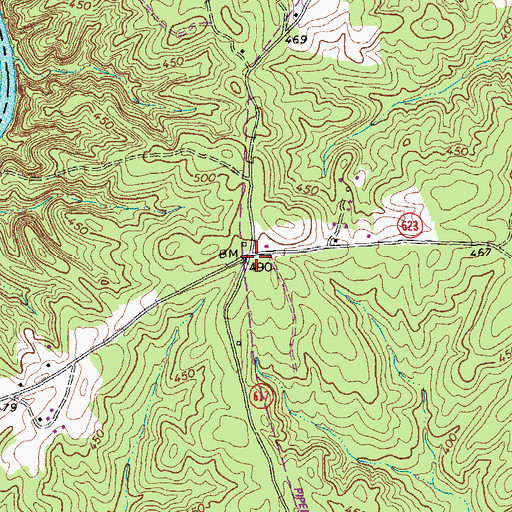 Topographic Map of Watkins, VA