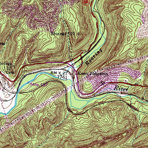Topographic Map of Kent Junction, VA