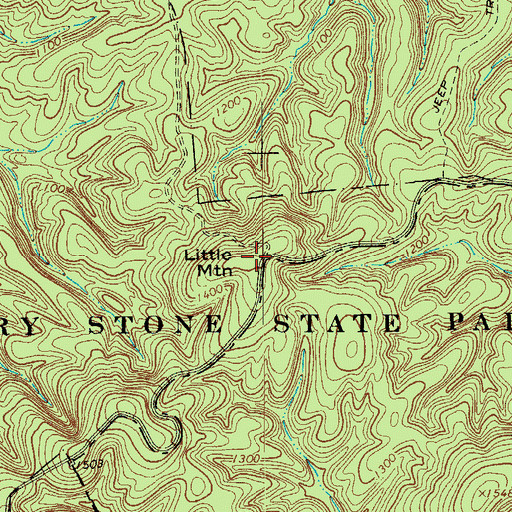 Topographic Map of Little Mountain, VA