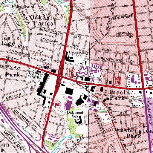 Topographic Map of Tanners Cross Roads (historical), VA