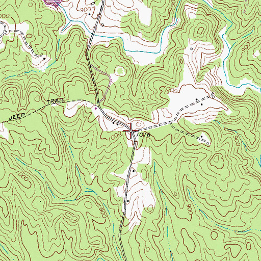 Topographic Map of Coleman School (historical), VA