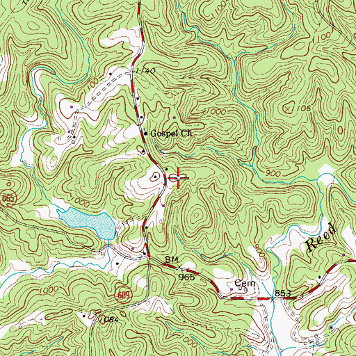 Topographic Map of Draper School (historical), VA