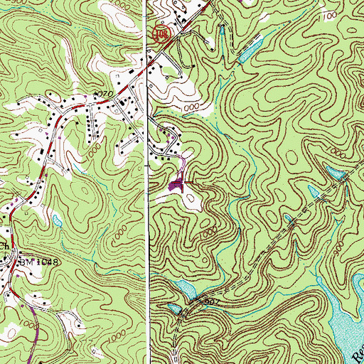 Topographic Map of Center for Community Learning, VA