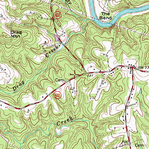 Topographic Map of Hopper School (historical), VA