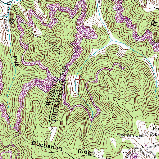 Topographic Map of Alka (historical), VA