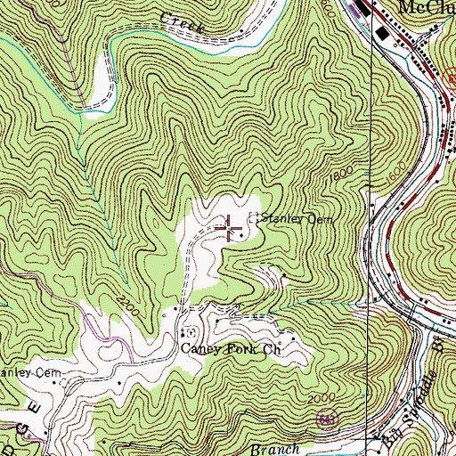 Topographic Map of Ramsey (historical), VA