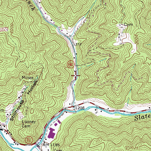 Topographic Map of Elkins School (historical), VA
