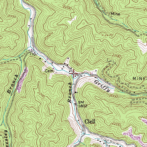 Topographic Map of Hale School (historical), VA