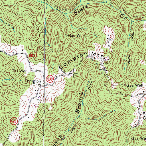 Topographic Map of Joshua Day School (historical), VA