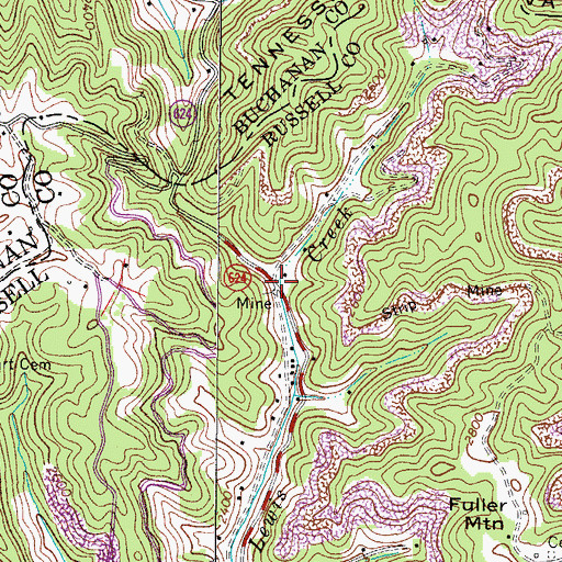 Topographic Map of Garden, VA