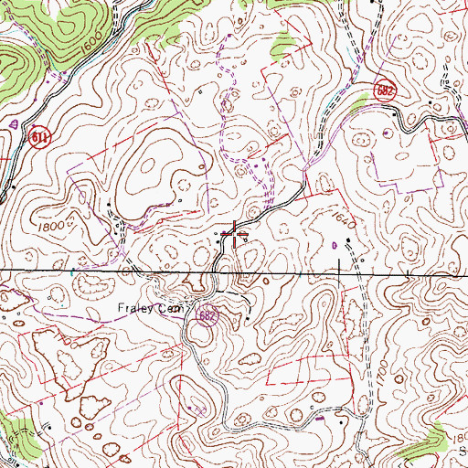 Topographic Map of Gose School (historical), VA