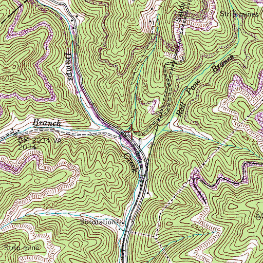 Topographic Map of Laurel (historical), VA