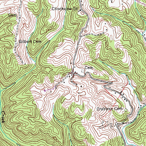 Topographic Map of Rose Hill Church (historical), VA