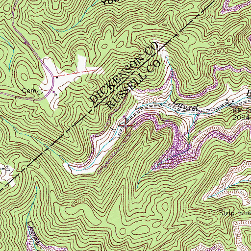 Topographic Map of Wilder (historical), VA