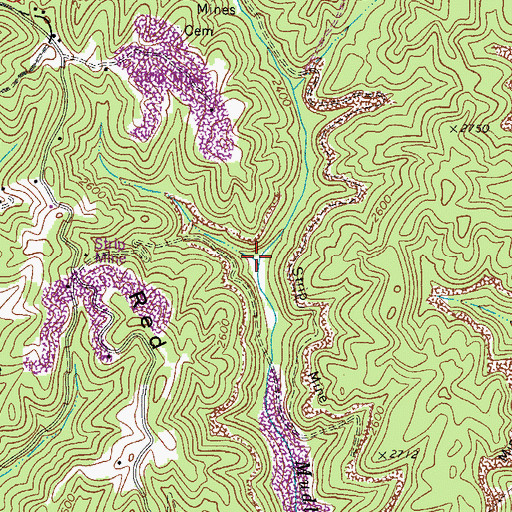 Topographic Map of Carter Hollow, VA