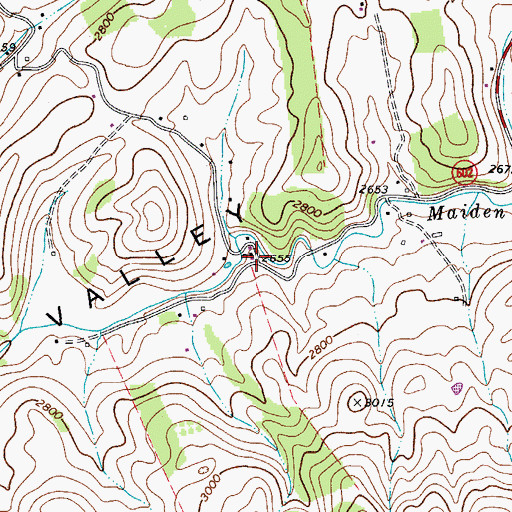 Topographic Map of Criggers, VA