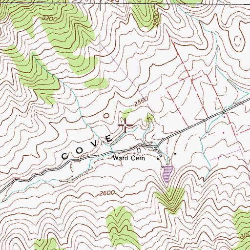 Topographic Map of Airaudi Run, VA