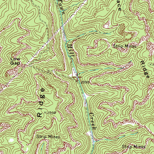 Topographic Map of Glen Burke, VA